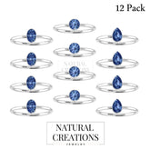 kyanite stackable bezel-set ring